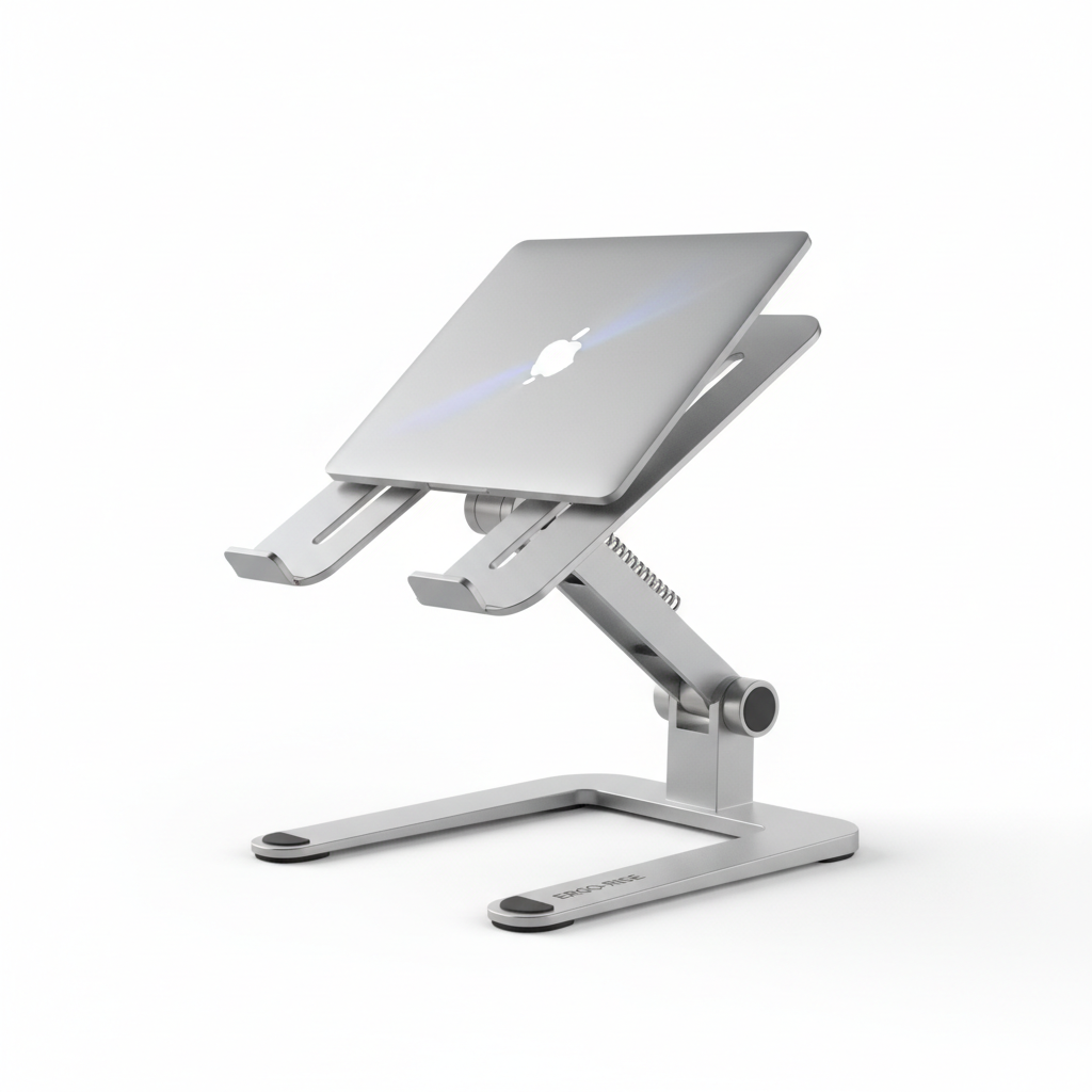 Adjustable Aluminum Laptop Stand - Ergonomic Design