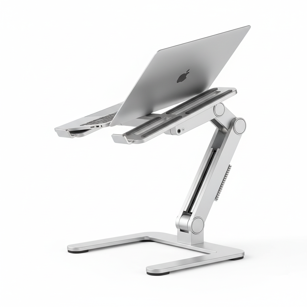 Adjustable Aluminum Laptop Stand - Ergonomic Design