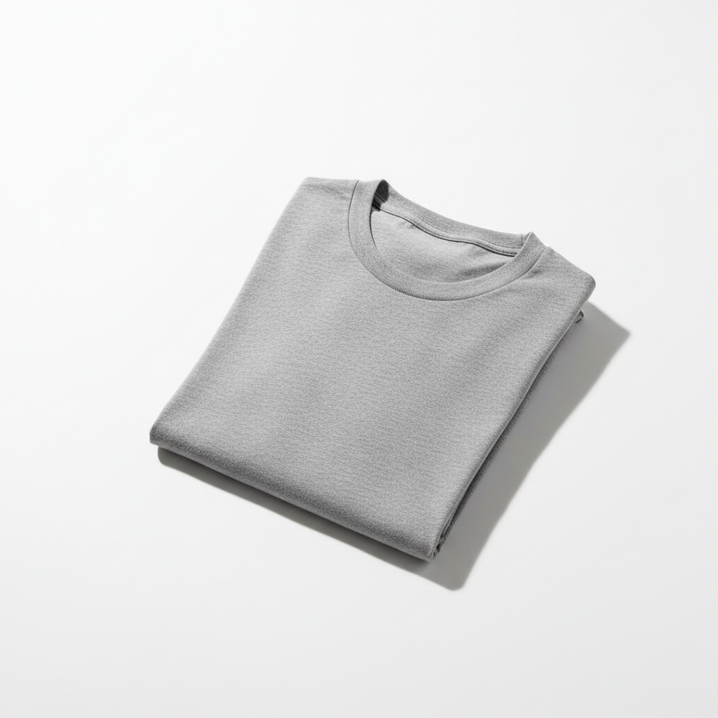 Essential Crew Neck T-Shirt - Heather Gray