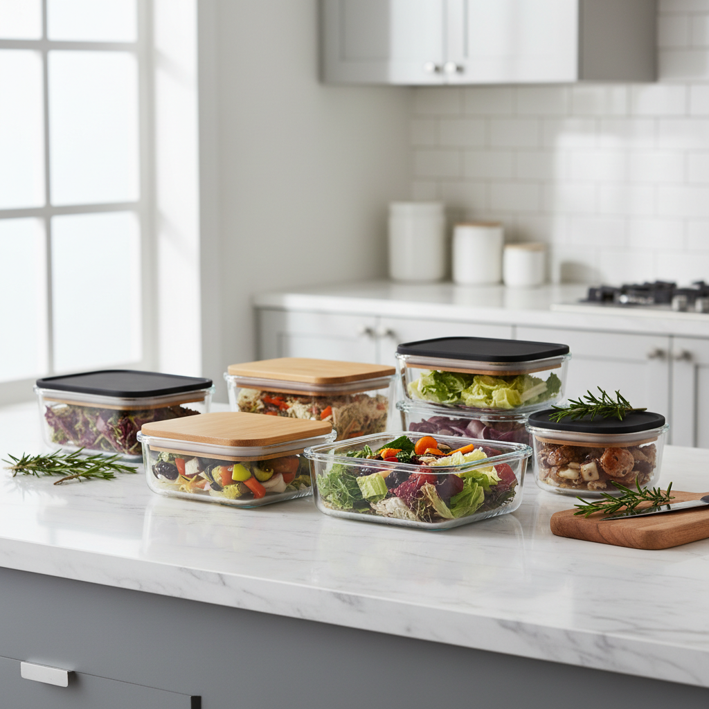 Glass Food Storage Container Set