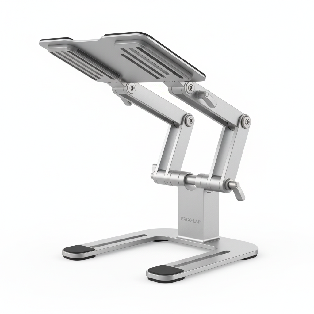 Adjustable Aluminum Laptop Stand - Ergonomic Design