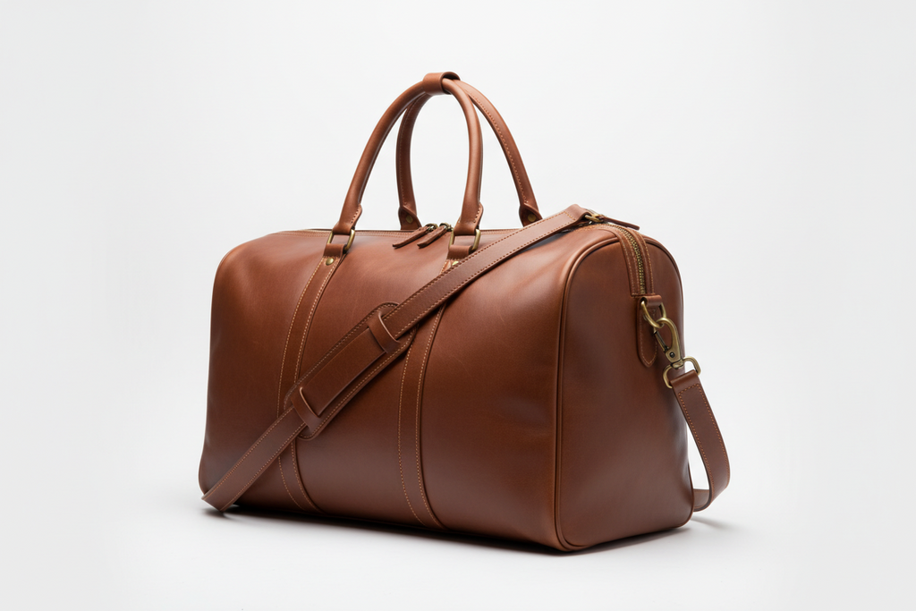 Men's Leather Weekender Bag