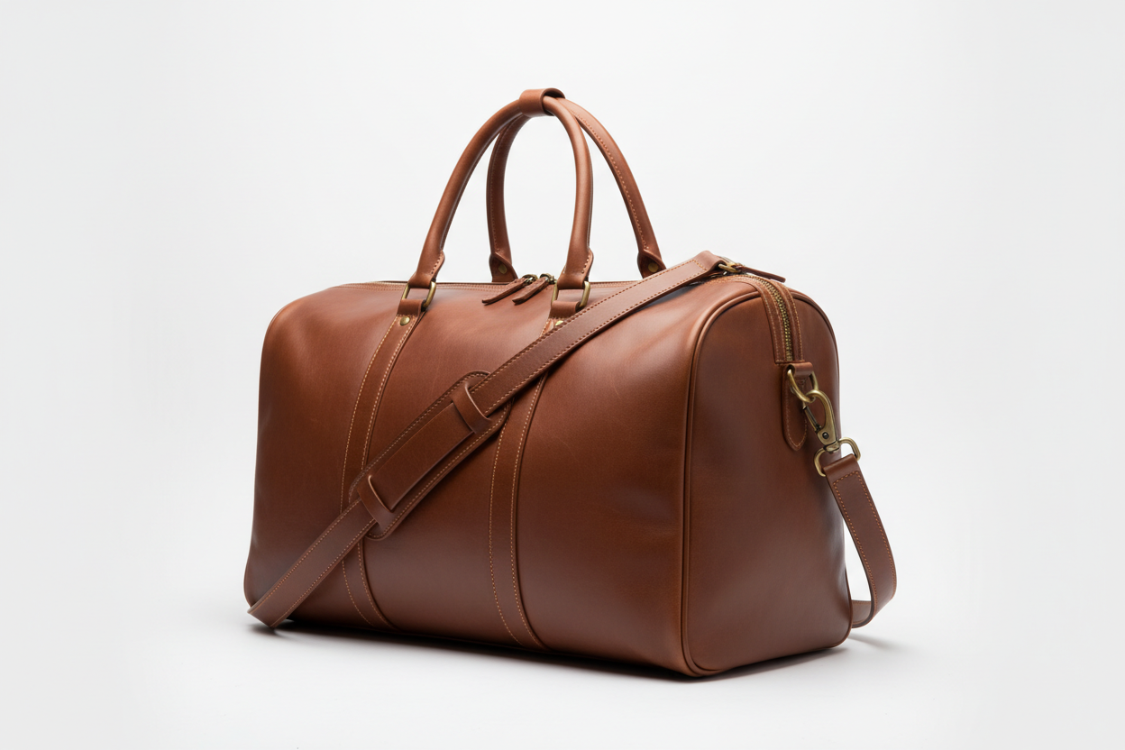Men's Leather Weekender Bag