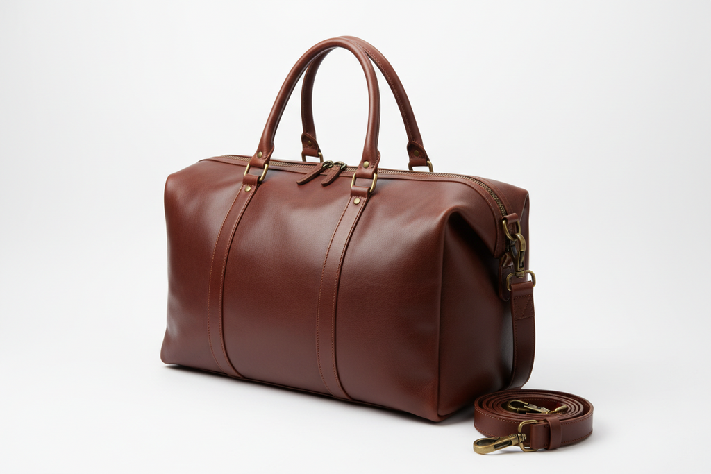 Men's Leather Weekender Bag