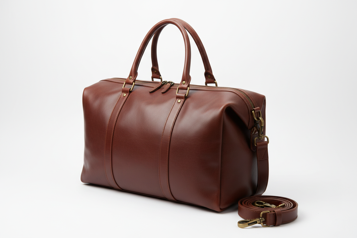 Men's Leather Weekender Bag