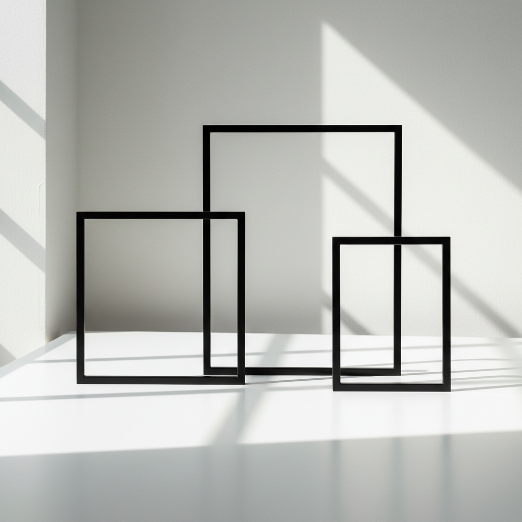 Modern Black Picture Frame Set - 3 Pack