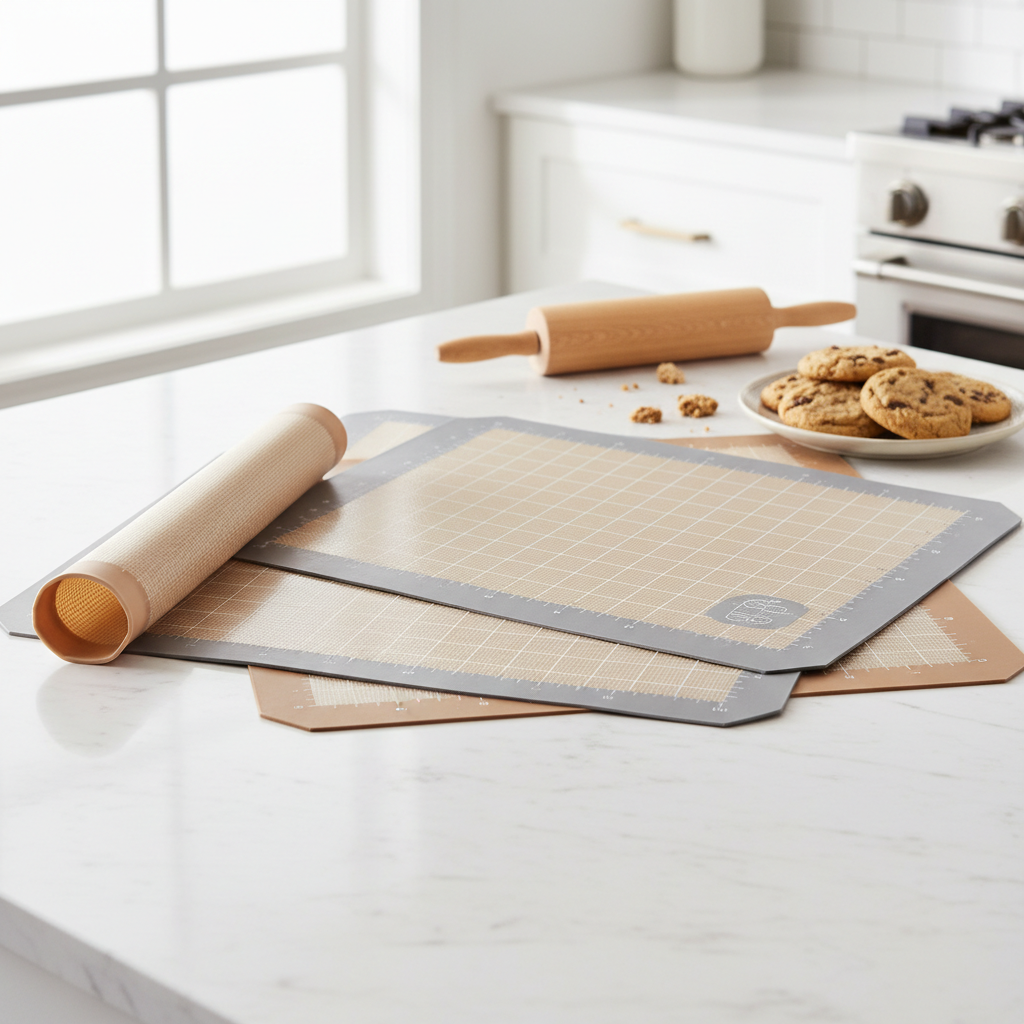 Reusable Silicone Baking Mat Set - 3 Pack