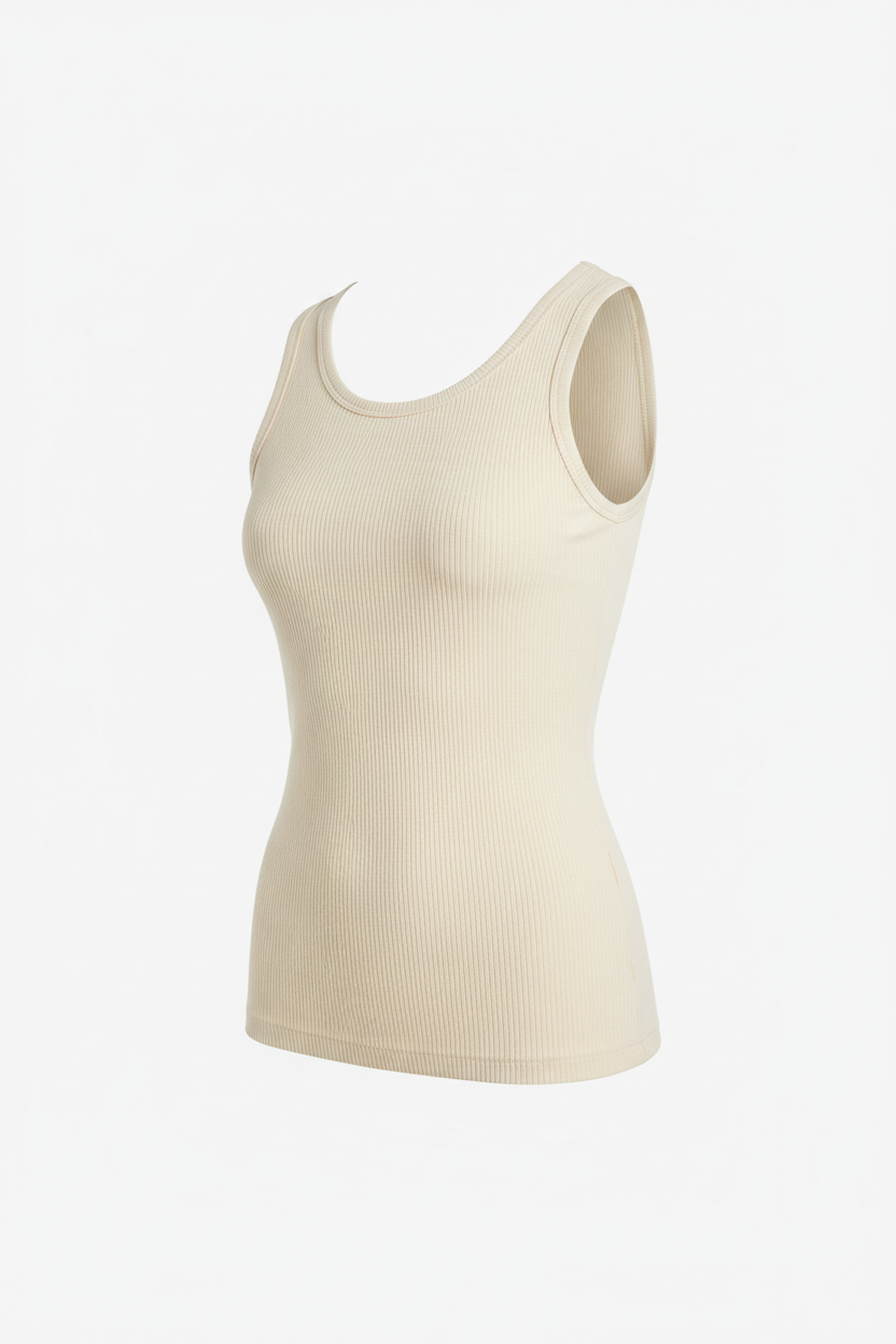 Ribbed Cotton Tank Top