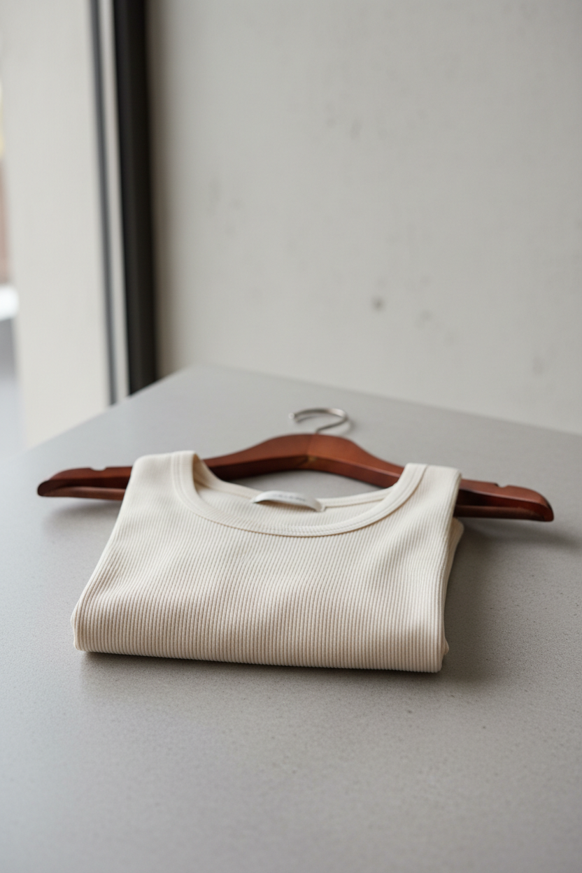Ribbed Cotton Tank Top