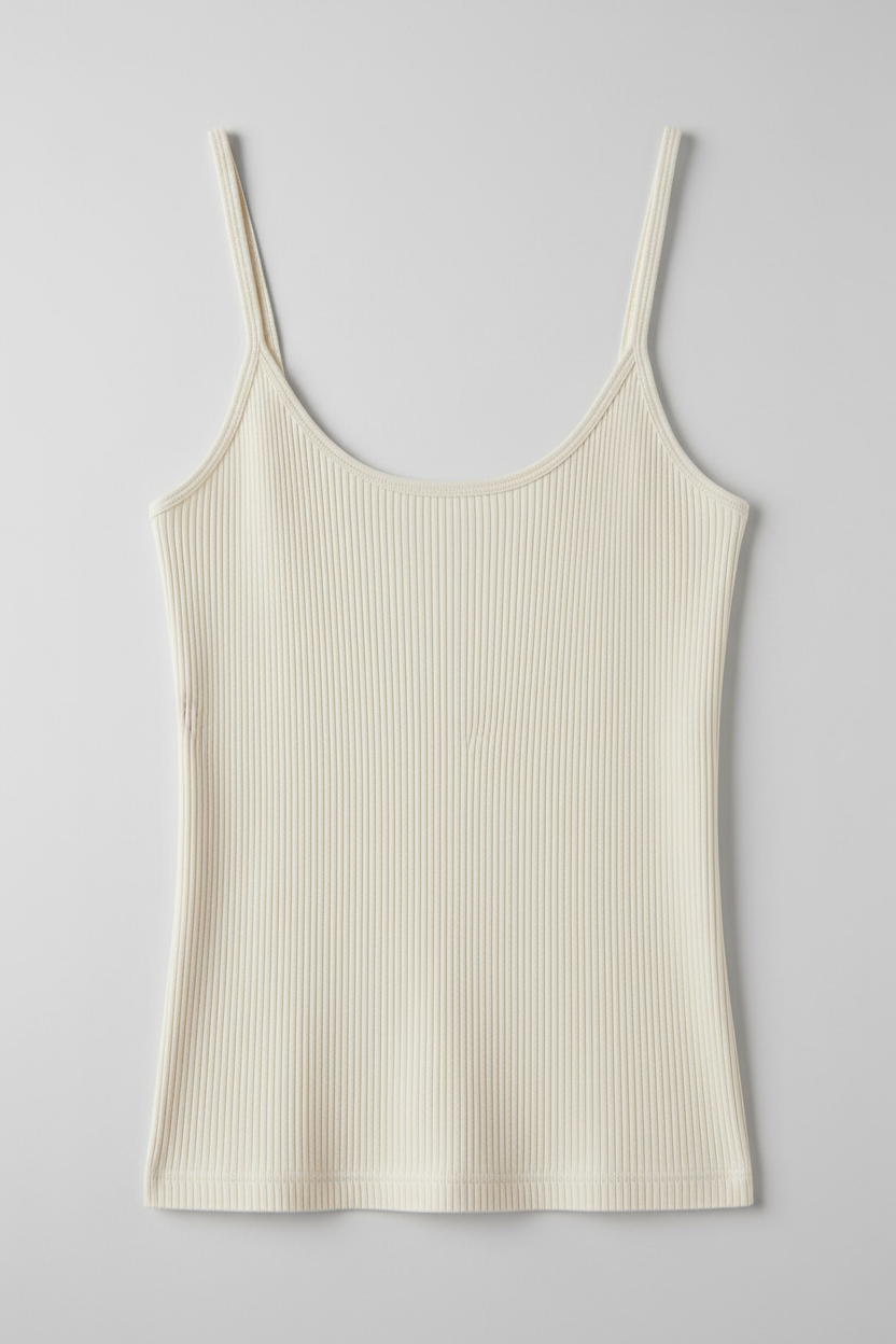 Ribbed Cotton Tank Top