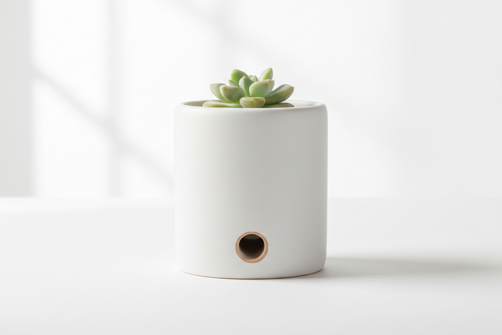 Small Ceramic Planter with Drainage