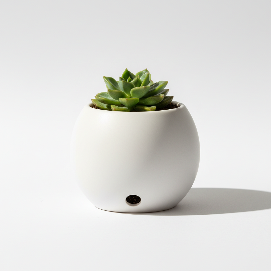 Small Ceramic Planter with Drainage