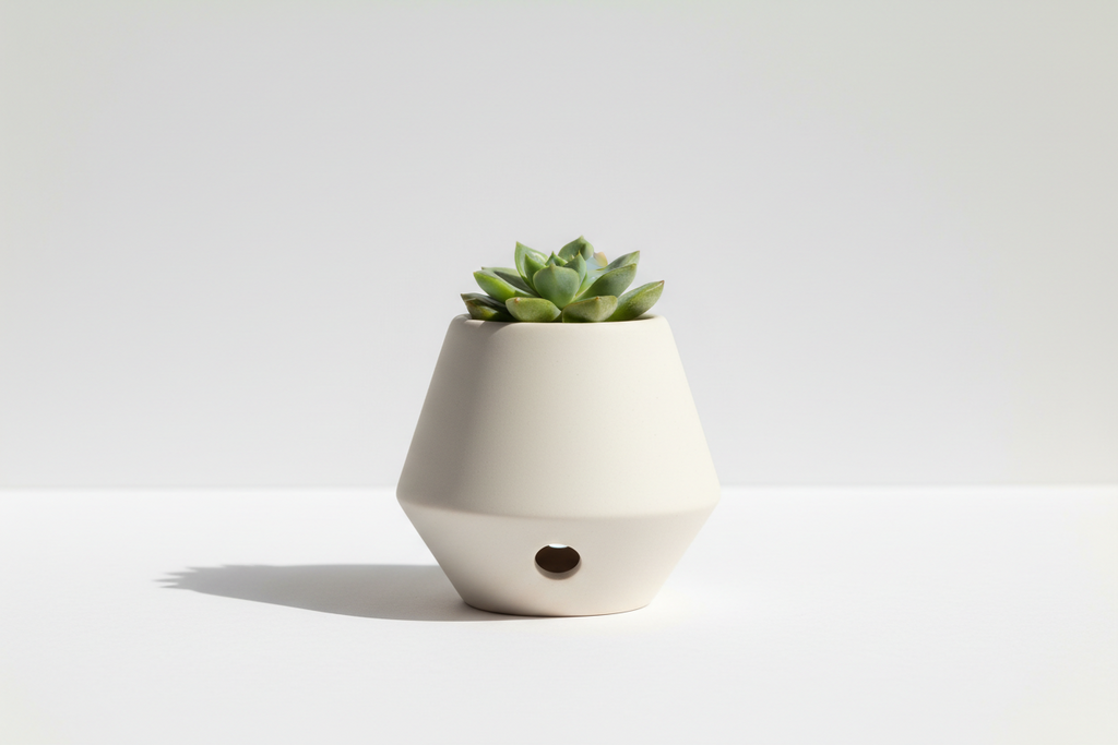 Small Ceramic Planter with Drainage