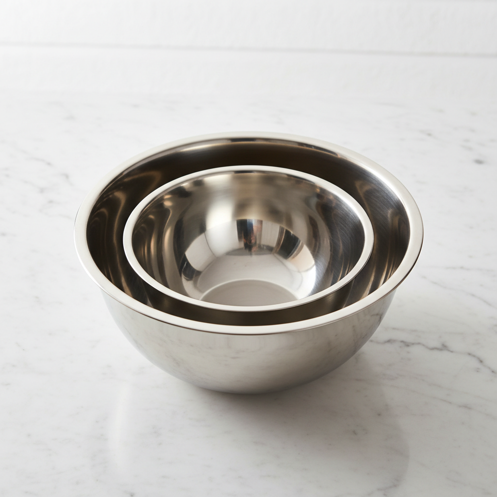 Stainless Steel Mixing Bowl Set - 3 Piece Nesting Bowls