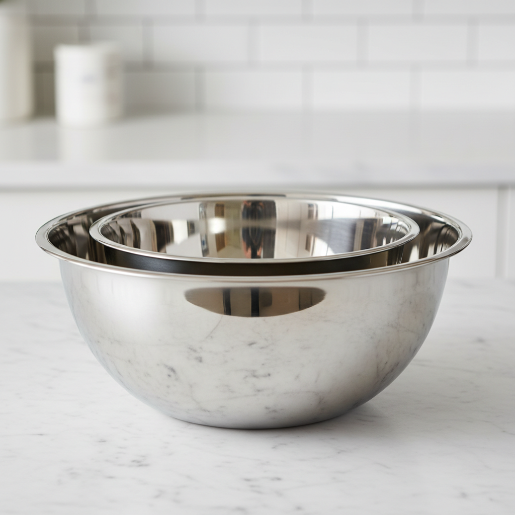 Stainless Steel Mixing Bowl Set - 3 Piece Nesting Bowls