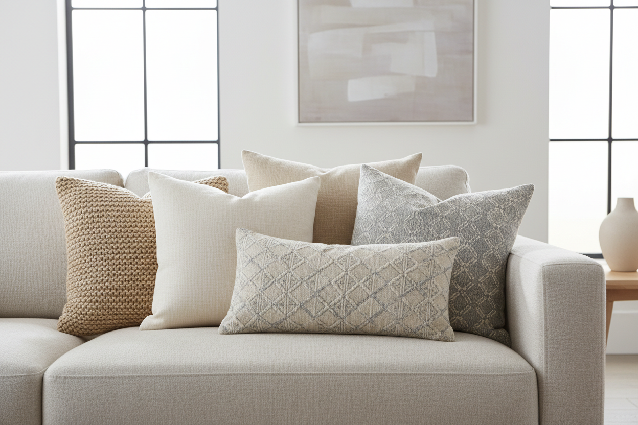 Textured Throw Pillow Set