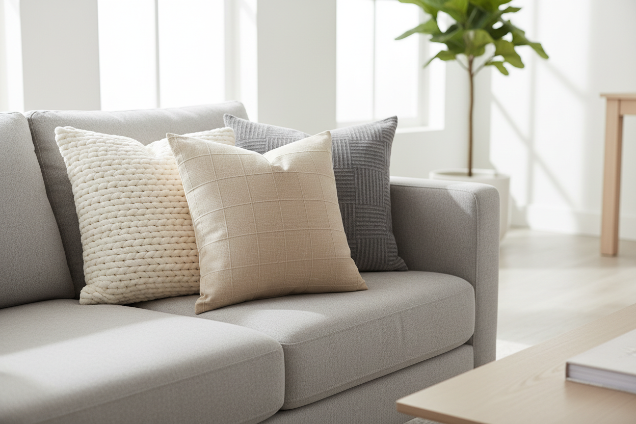 Textured Throw Pillow Set