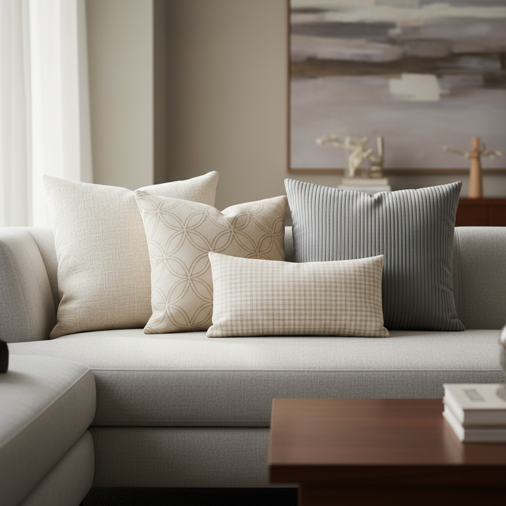 Textured Throw Pillow Set